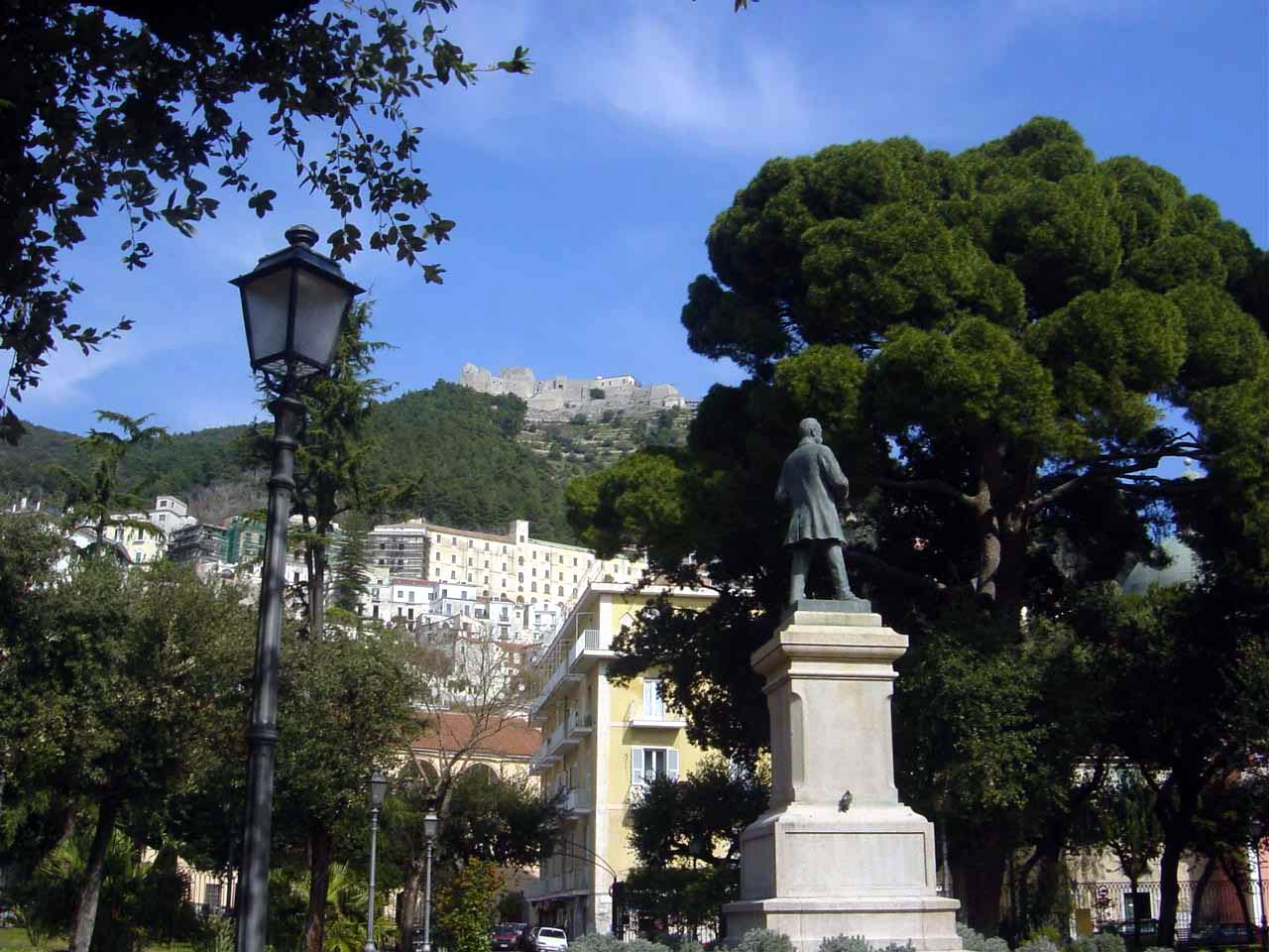 Scorcio del Castello di Arechi dalla Villa
