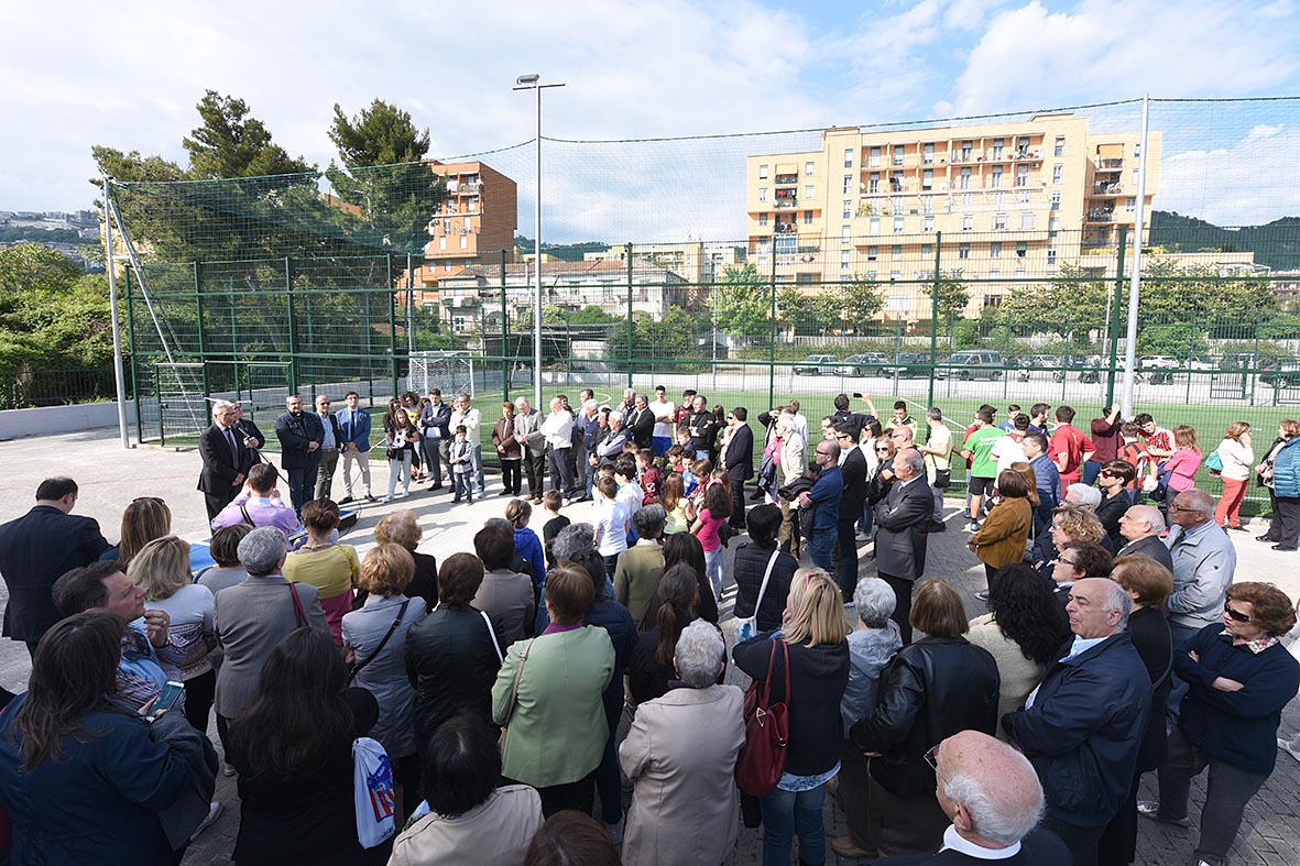 Inaugurazione nuovo campo di calcetto via Picarielli