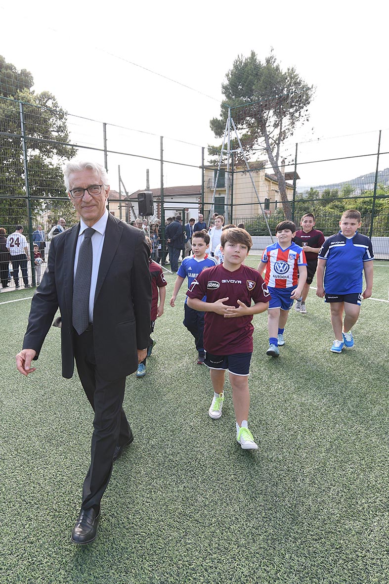 Inaugurazione nuovo campo di calcetto via Picarielli