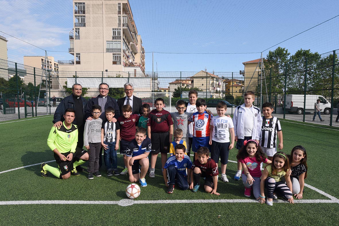 Inaugurazione nuovo campo di calcetto via Picarielli