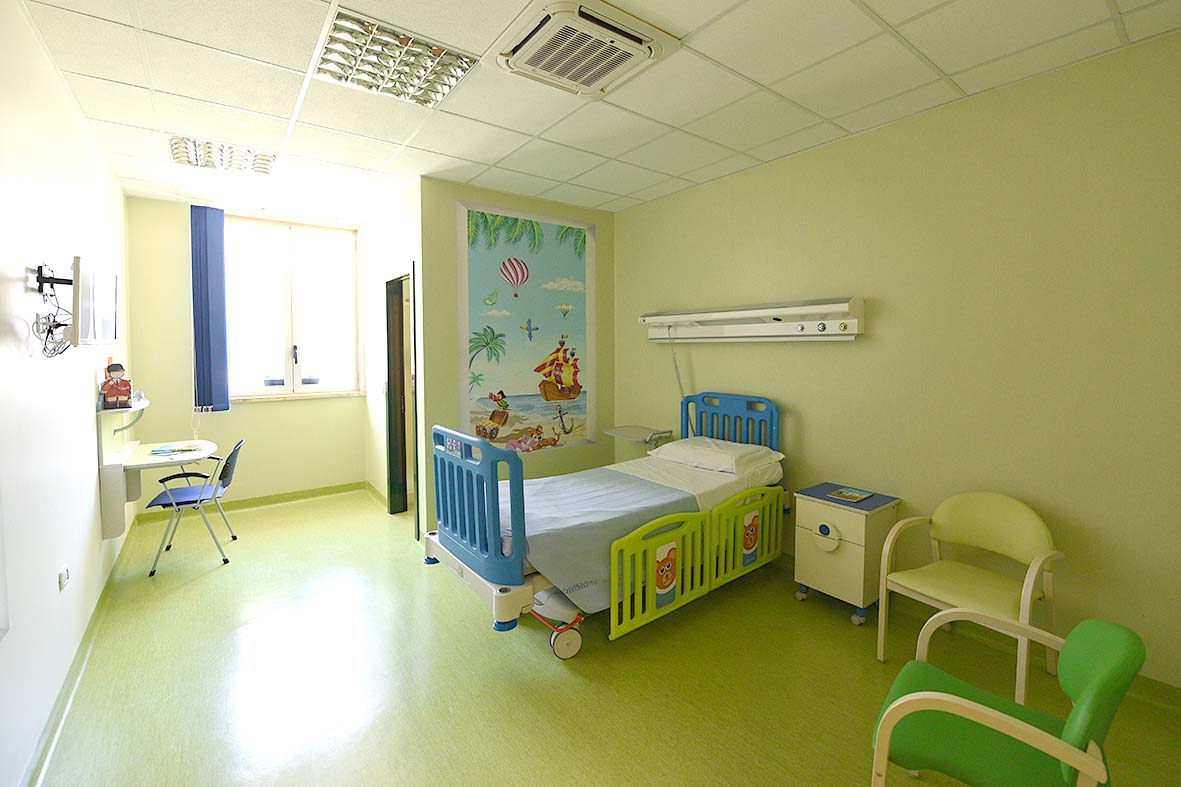 Un Reparto di Radioterapia Pediatrica dell'Ospedale di Salerno