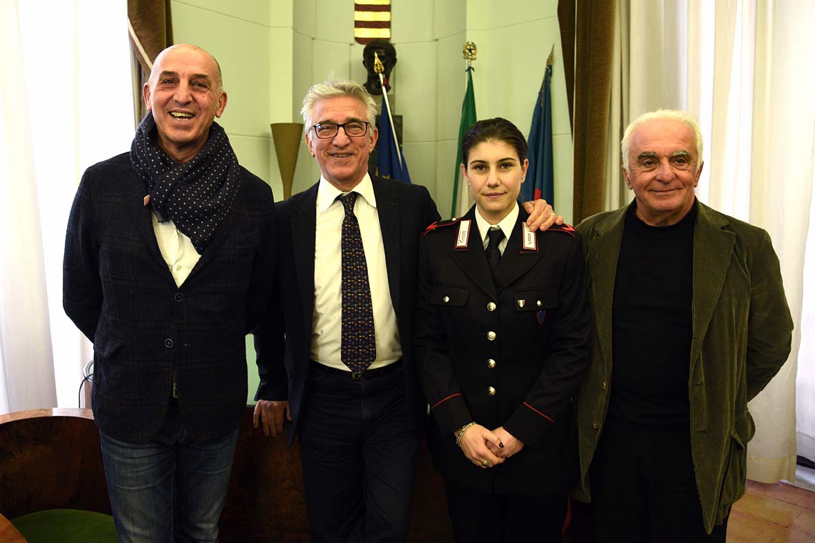 Il Sindaco Napoli riceve la schermitrice salernitana Rossella Gregorio