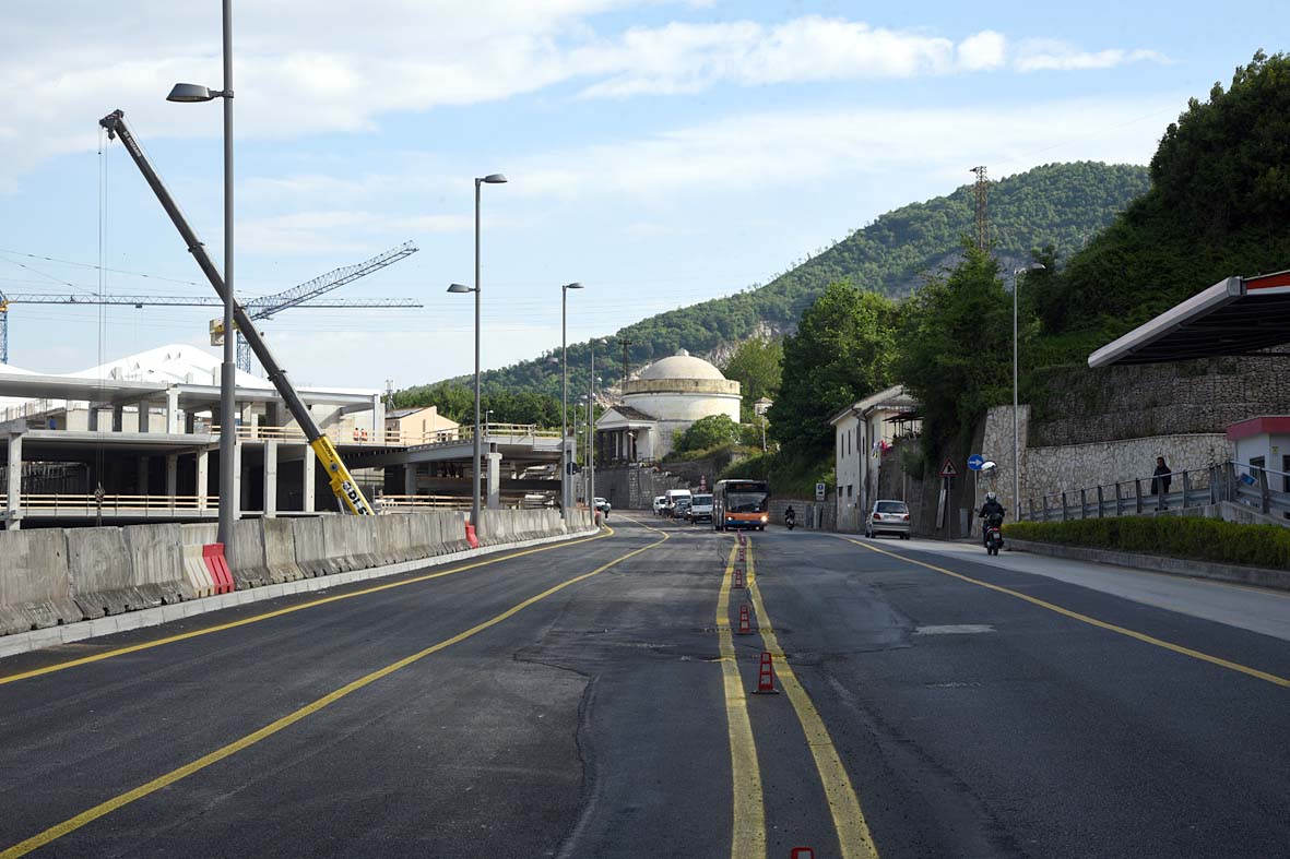 Nuovo tratto stradale via Dei Greci (Salerno-Fratte)