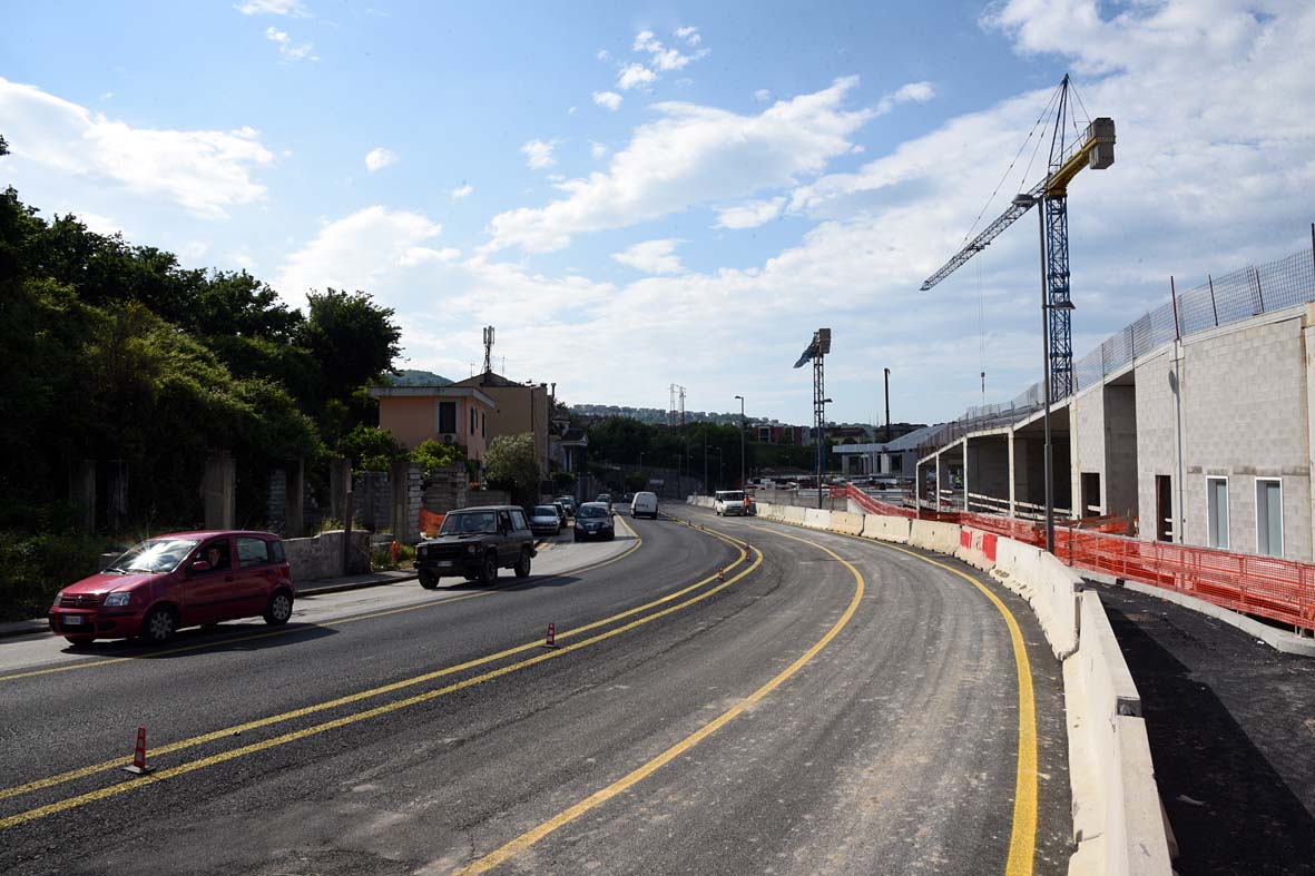 Nuovo tratto stradale via Dei Greci (Salerno-Fratte)