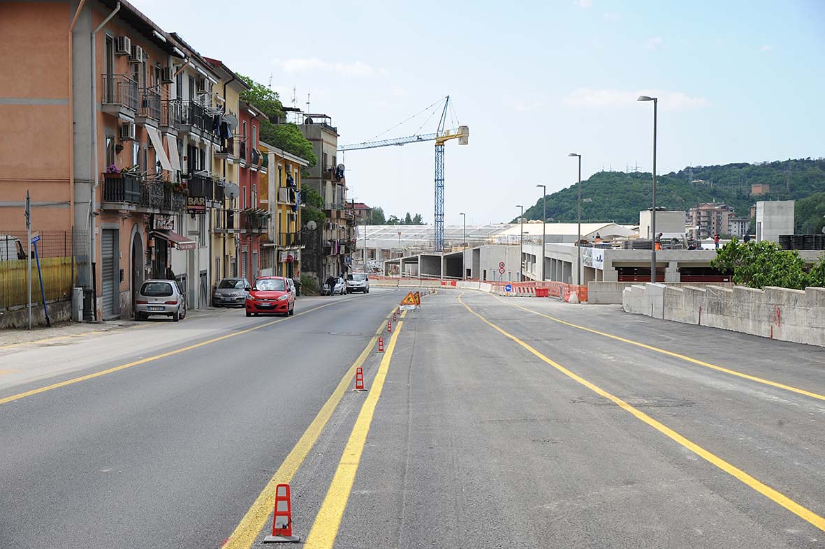 Nuovo tratto stradale via Dei Greci (Salerno-Fratte)