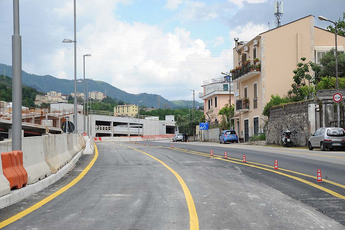 Nuovo tratto stradale via Dei Greci (Salerno-Fratte)